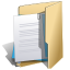 Иконка папка, документы, folder, documents 64x64