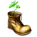 Иконка 'завод, shoe, plant, boot'