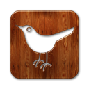 Иконка твиттер, twitter, square, bird 128x128