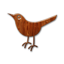 Иконка твиттер, лес, wood, twitter, bird 128x128