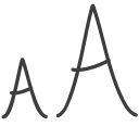 Иконка шрифты, fonts, a 128x128