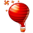 Иконка воздушный шар, pleasance, balloon 48x48