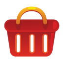 Иконка электронная торговля, корзина покупок, shopping basket, ecommerce 128x128