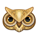 Иконка совы, животный, owl, animal 128x128